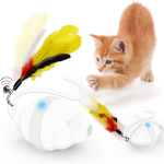 Automatic Cat Toy with Electric Moving Kitten Exercise Feather $9.99 After Code (Reg. $19.99)