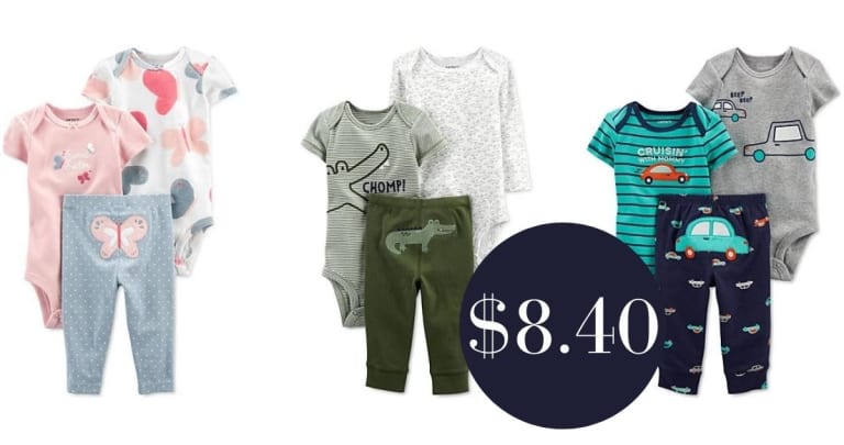 Carter’s Baby 3 or 4-Piece Sets for $8.40