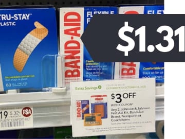 $1.31 Tru-Stick Band-Aids with Stacking Coupons