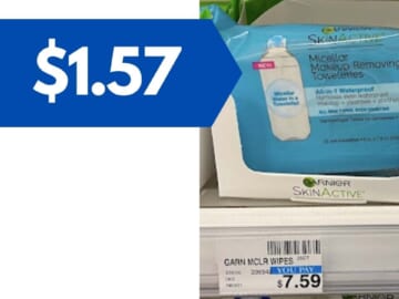 Garnier Printable | Get Skinactive Cleansing Towelettes for $1.57