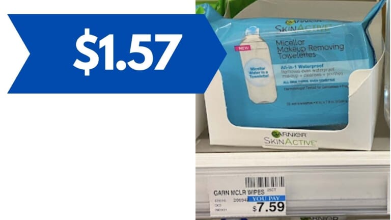 Garnier Printable | Get Skinactive Cleansing Towelettes for $1.57