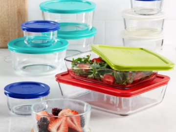 Pyrex 22-Piece Food Storage Set $28.99 Shipped Free (Reg. $72) | $2.64 each Container w/ Lid!