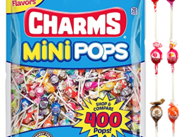 400-Count Tootsie Roll Charms Mini Pops Bag as low as $8.07 Shipped Free (Reg. $18.99) | Just 2¢ each – Perfect for Halloween!