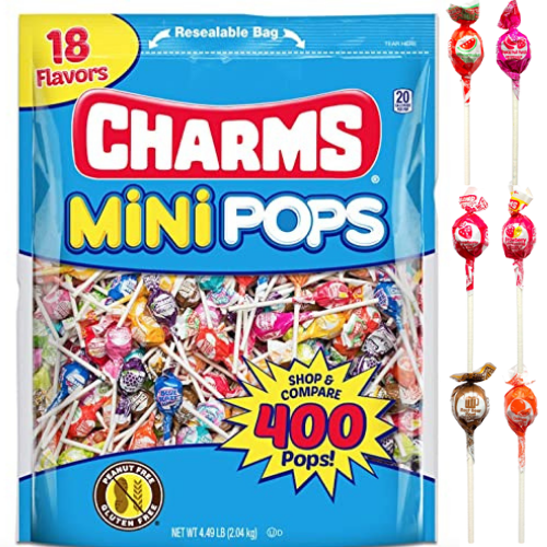 400-Count Tootsie Roll Charms Mini Pops Bag as low as $8.07 Shipped Free (Reg. $18.99) | Just 2¢ each – Perfect for Halloween!