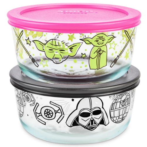 Star Wars 4-Pc. Food Storage Container Set $21.99 (Reg. $32) | $11/Container w/ Lid – 2 Set Options – Cool gift for Star Wars Fans!