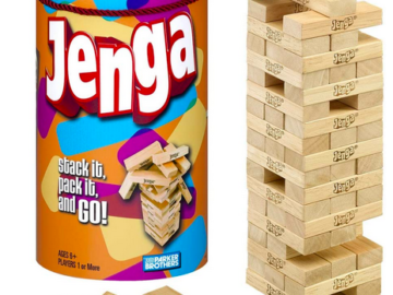 Jenga Game Wooden Blocks Stacking Tumbling Tower Kids Game