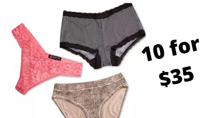 Macy’s Sale | Underwear 10 for $35