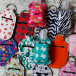 Hand Sanitizer Holder Keychains