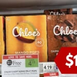 Chloe’s Frozen Dessert Pops | $1.09 at Publix