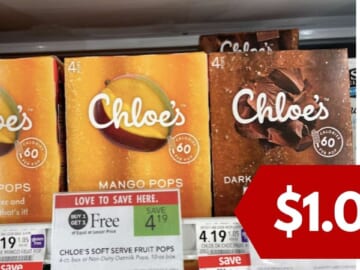 Chloe’s Frozen Dessert Pops | $1.09 at Publix