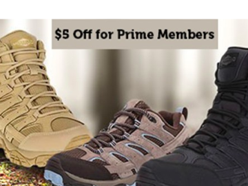 Merrell Shoes for Men and Women Sale + Extra $5 off and free shipping for Prime Members!