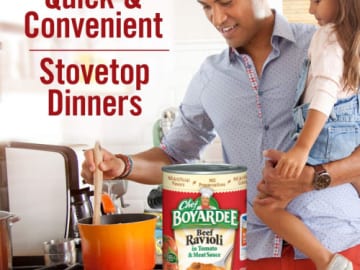 4-Pack Chef Boyardee Beef Ravioli, 15 Oz Cans $3.48 (Reg. $9) -$0.39/ Can