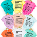 Thanksgiving Nutritional Facts Tees