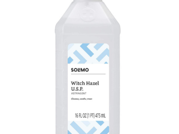 Solimo Witch Hazel USP Astringent 16 fl oz as low as $3.71 Shipped Free (Reg. $5)