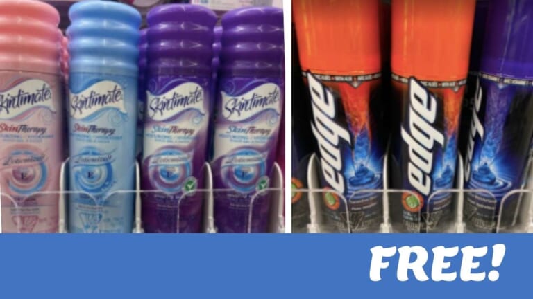 FREE Edge or Skintimate Shave Gel | Kroger Mega Deal