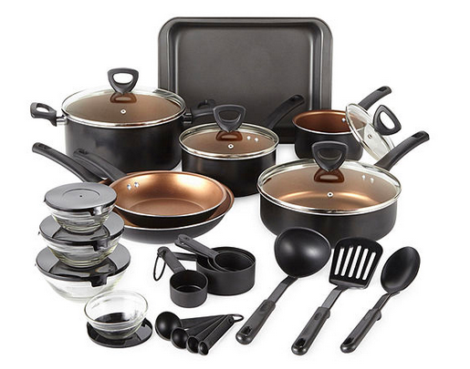 Cooks 30-piece Aluminum Non-Stick Cookware Set