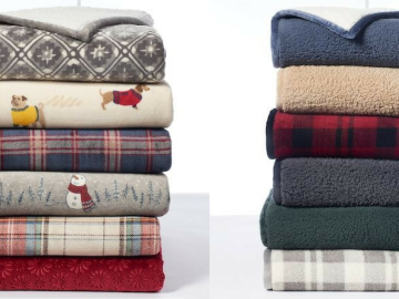 Cuddl Duds Sherpa Fleece Throws $16.99 (reg. $49)