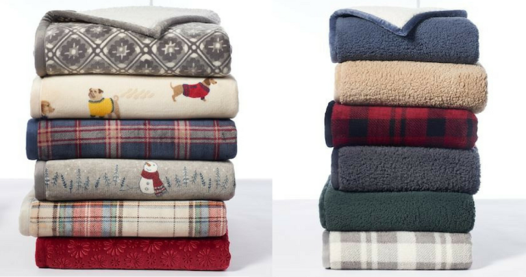 Cuddl Duds Sherpa Fleece Throws $16.99 (reg. $49)