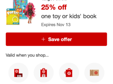 Target: Save An Extra 25% Off on One Toy Or Kids Book!