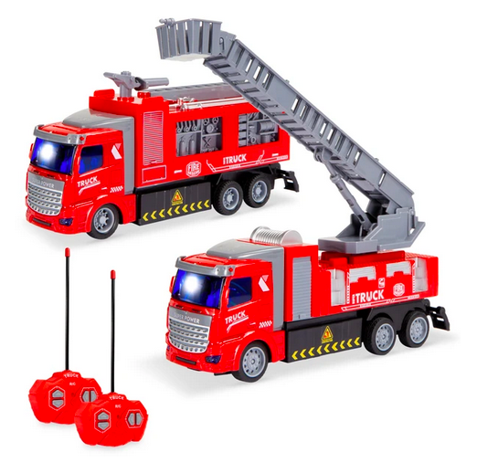 2-Pack Remote Control RC Fire Trucks only $21.99 shipped!