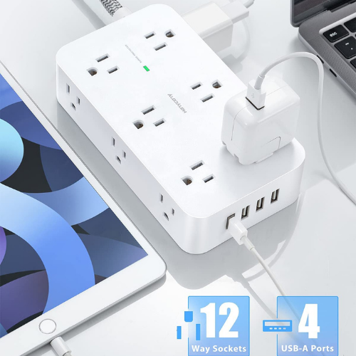 Hanycony 3 Side 12 Outlets and 4 USB Ports Surge Protector $19.11 (Reg. $34.99)