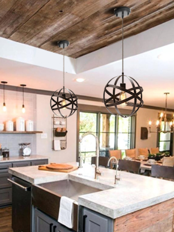 Farmhouse Metal Pendant Light only $24.99 shipped!