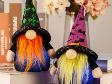 2-Piece Halloween Gnomes with Plush Witch Light $6.80 After Code (Reg. $16.99) | $3.40 each!