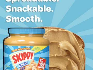 5 Pounds SKIPPY Creamy Peanut Butter as low as $9.47 Shipped Free (Reg. $12.98) | $1.89/Pound