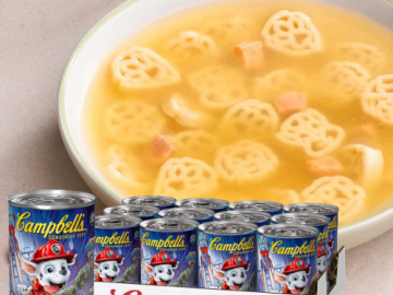 12-Pack Campbell’s PAW Patrol Puppy-Shaped Pasta Chicken Soup as low as $16.12 Shipped Free (Reg. $26.89) | $1.34 each can!