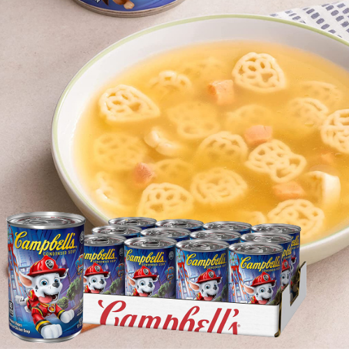 12-Pack Campbell’s PAW Patrol Puppy-Shaped Pasta Chicken Soup as low as $16.12 Shipped Free (Reg. $26.89) | $1.34 each can!