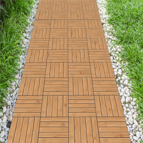 Easily Give Your Space New Flooring with These FAB Snap Together Wood Tiles, Just $89.98 + Free Shipping! (27 Pieces) 