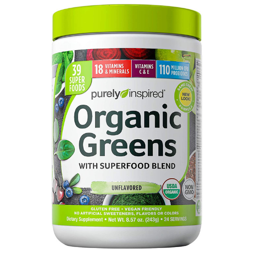 24 Servings Purely Inspired Organic Greens Powder Superfood Smoothie Mix as low as $10.82 Shipped Free (Reg. $19.99) | 45¢ each serving! + MORE Workout Essentials!