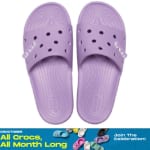 $26.99 Classic Crocs Women’s Slides After Code + BOGO 50% Off Jibbitz Packs + Up to 50% Off Select Styles +10% Off CROCS Purchases $50 up, $15 off $75 up and $20 off $100 up + FREE Shipping After Code (Thru 10/24)