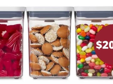 OXO Pop 3-Piece Food Storage for $20.99