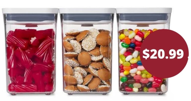 OXO Pop 3-Piece Food Storage for $20.99