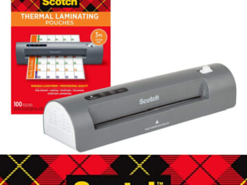 Scotch Thermal Laminator with 100 Laminating Pouches $17.37 (Reg. $50) – 4K+ FAB Ratings! Lowest Price