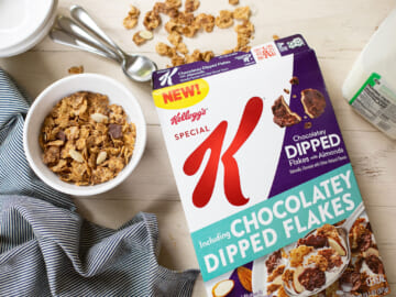 Kellogg’s Special K Chocolatey Dipped Flakes with Almonds Cereal Just 80¢ Per Box At Publix