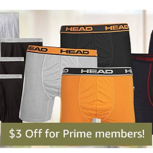 Hanes and Head Men’s Underwear Multipacks from $12.99 (Reg. $40+) – $2.60 Each for the 5-Pack/ $2.25 Each for the 12-Pack