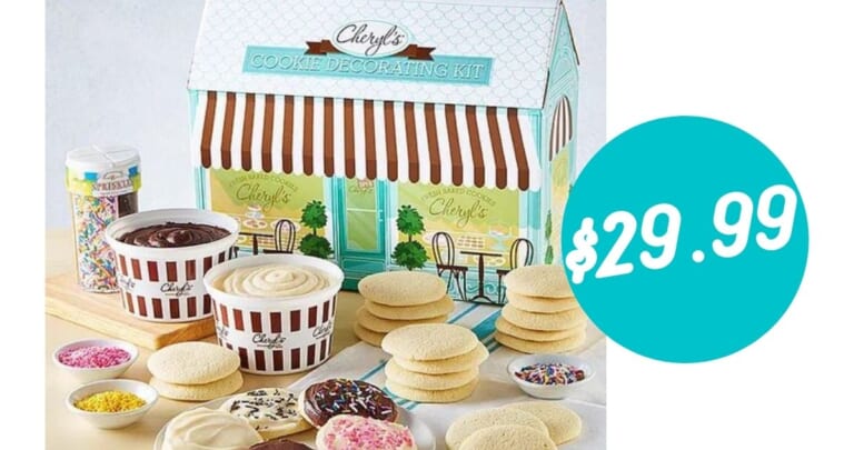 Cheryls Cut-Out Cookie Decorating Kit for $29.99