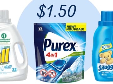 All, Snuggle, & Purex Detergent Deals at Walgreens