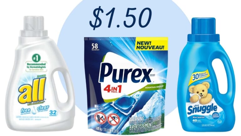 All, Snuggle, & Purex Detergent Deals at Walgreens