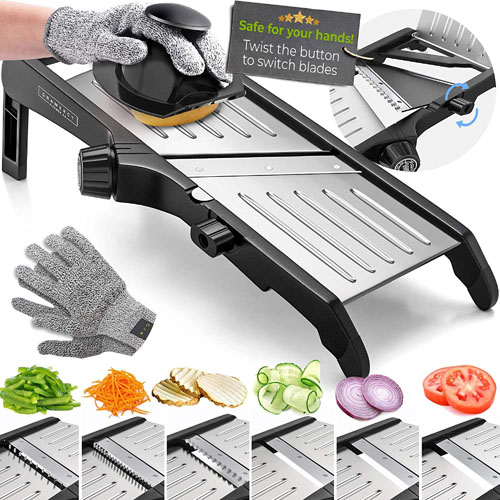 Mandoline Food Slicer w/ Safety Gloves $27.97 (Reg. $39.97) + Free Shipping – FAB Ratings!