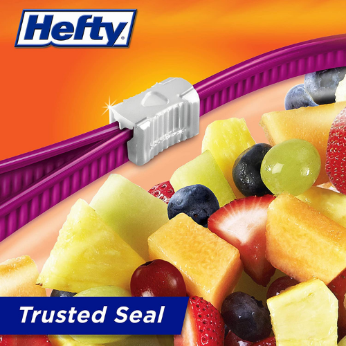 66-Count Hefty Slider Storage Bags Gallon Size as low as $5.94 Shipped Free (Reg. $9.49) | 9¢ each bag!