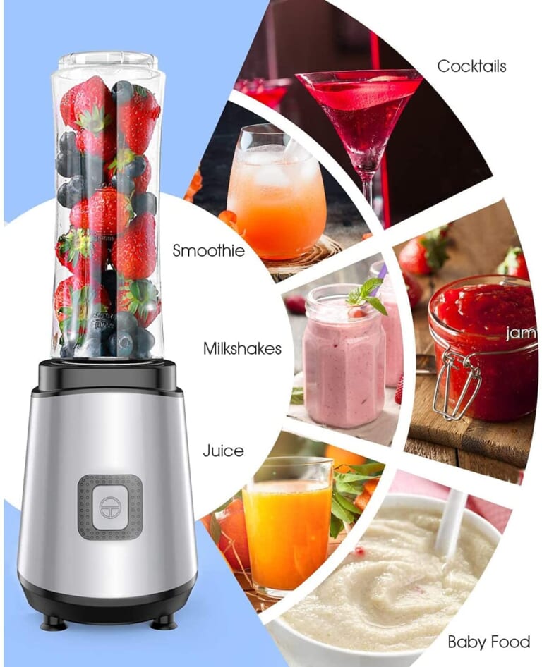 Blender Perfect for Shakes and Smoothies with 2 Tritan Travel Bottles Just $24.99 after 50% coupon