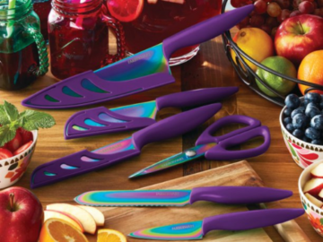 Farberware 11-Piece Purple Rainbow Titanium Cutlery Set $19.35 (Reg. $34.99) – FAB Ratings! 300+ 4.8/5 Stars!