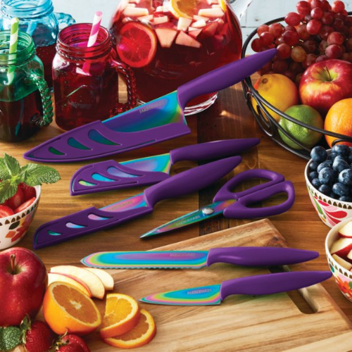 Farberware 11-Piece Purple Rainbow Titanium Cutlery Set $19.35 (Reg. $34.99) – FAB Ratings! 300+ 4.8/5 Stars!