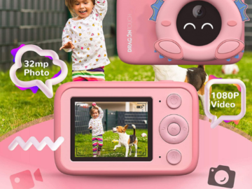 Dragon Touch Kids Camera with AI Recognition $29.99 After Code (Reg. $49.99) – FAB Ratings!