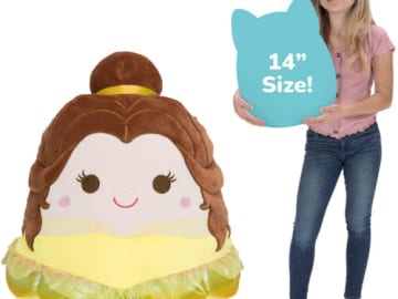 Pre-Order Squishmallow Disney 14-Inch Belle Plush Toy $29.99 Shipped Free – Amazon Exclusive