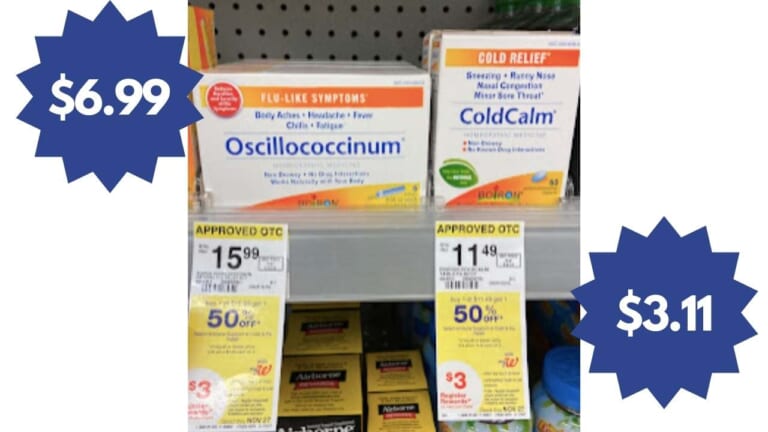 Boiron Oscillococcinum & ColdCalm Stacking Deals at Walgreens