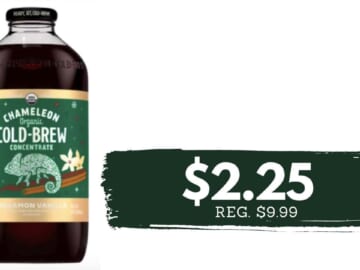 $2.25 Chameleon Organic Cinnamon Vanilla Cold Brew (reg. $9.99)